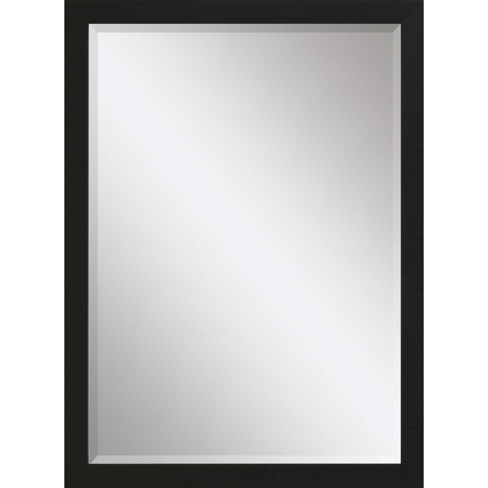 39" Black Framed Accent Mirror