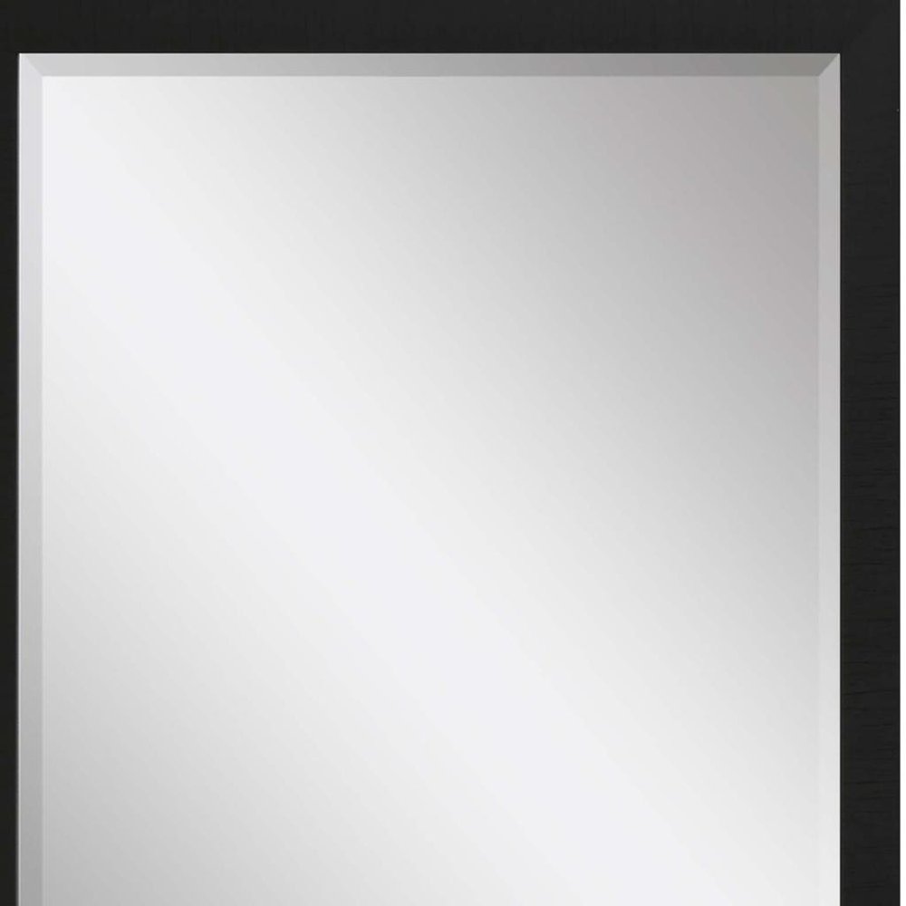 39" Black Framed Accent Mirror