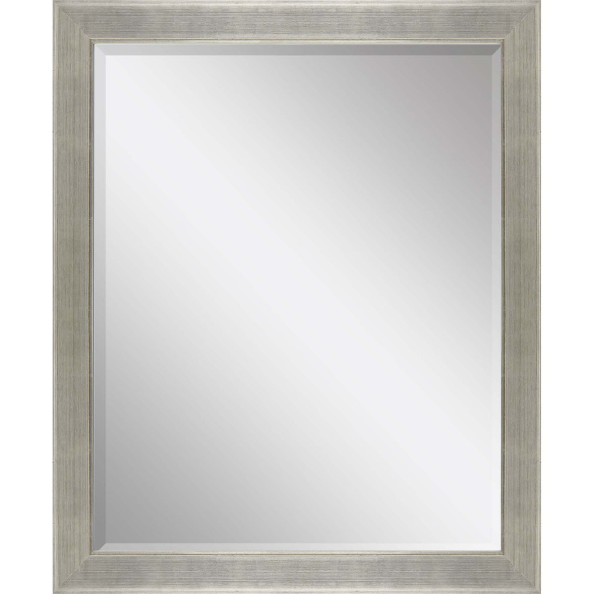 45" Silver Solid Wood Framed Accent Mirror