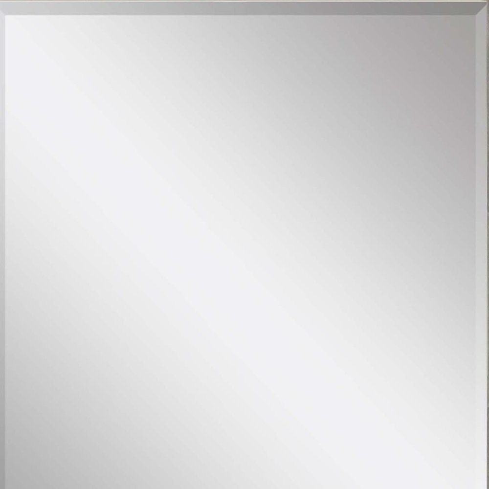 45" Silver Solid Wood Framed Accent Mirror