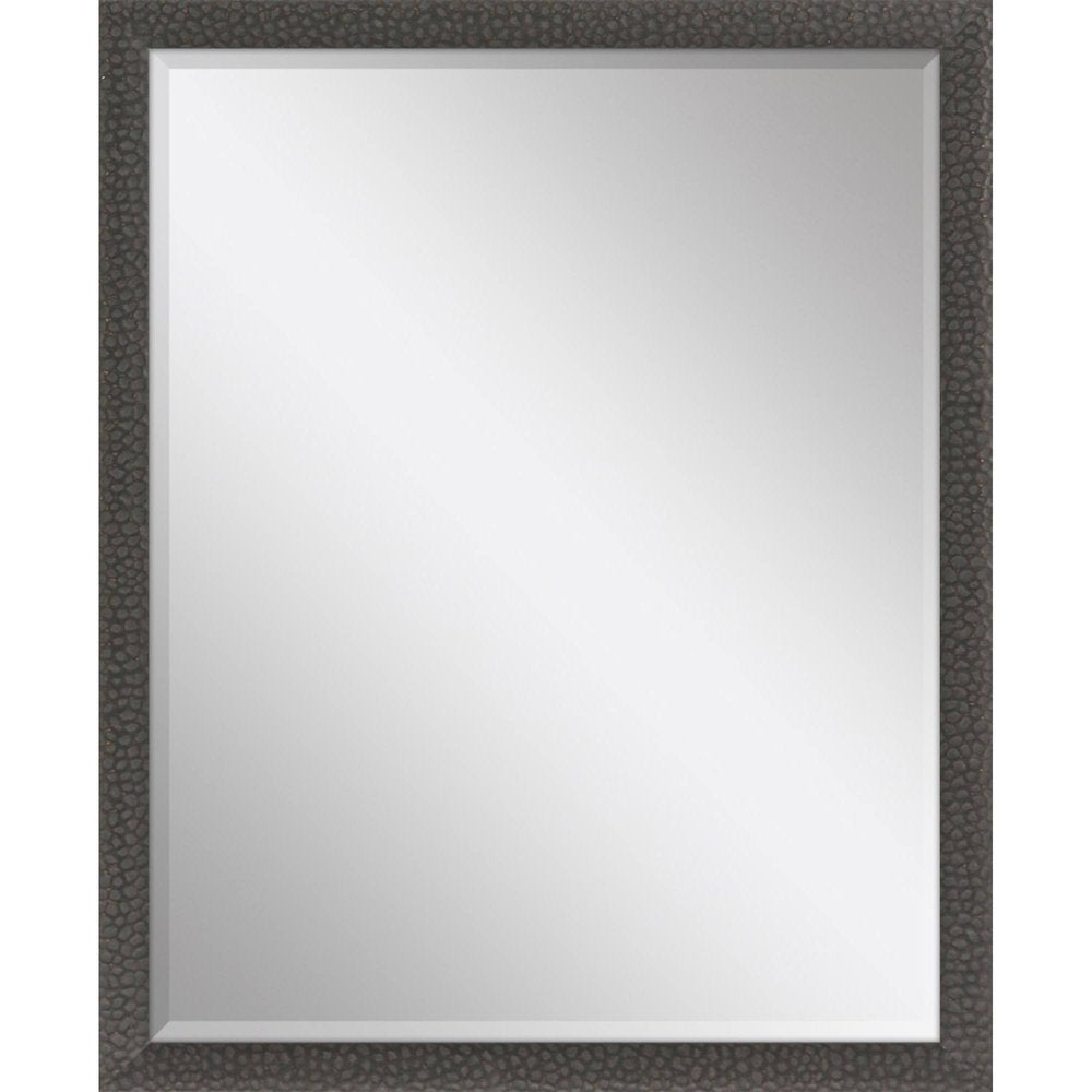 43" Dark Brown Solid Wood Framed Accent Mirror