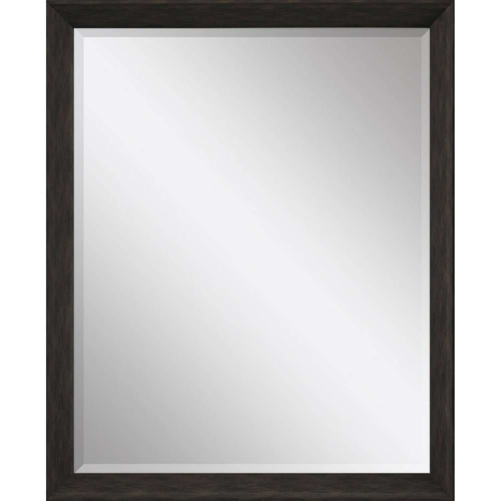 44" Dark Brown Framed Accent Mirror