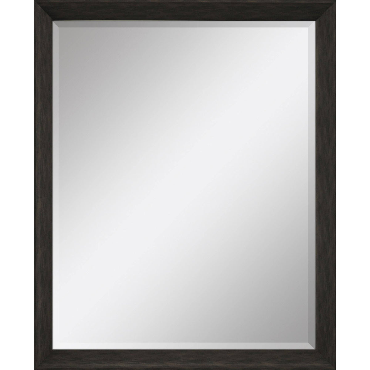 44" Dark Brown Framed Accent Mirror