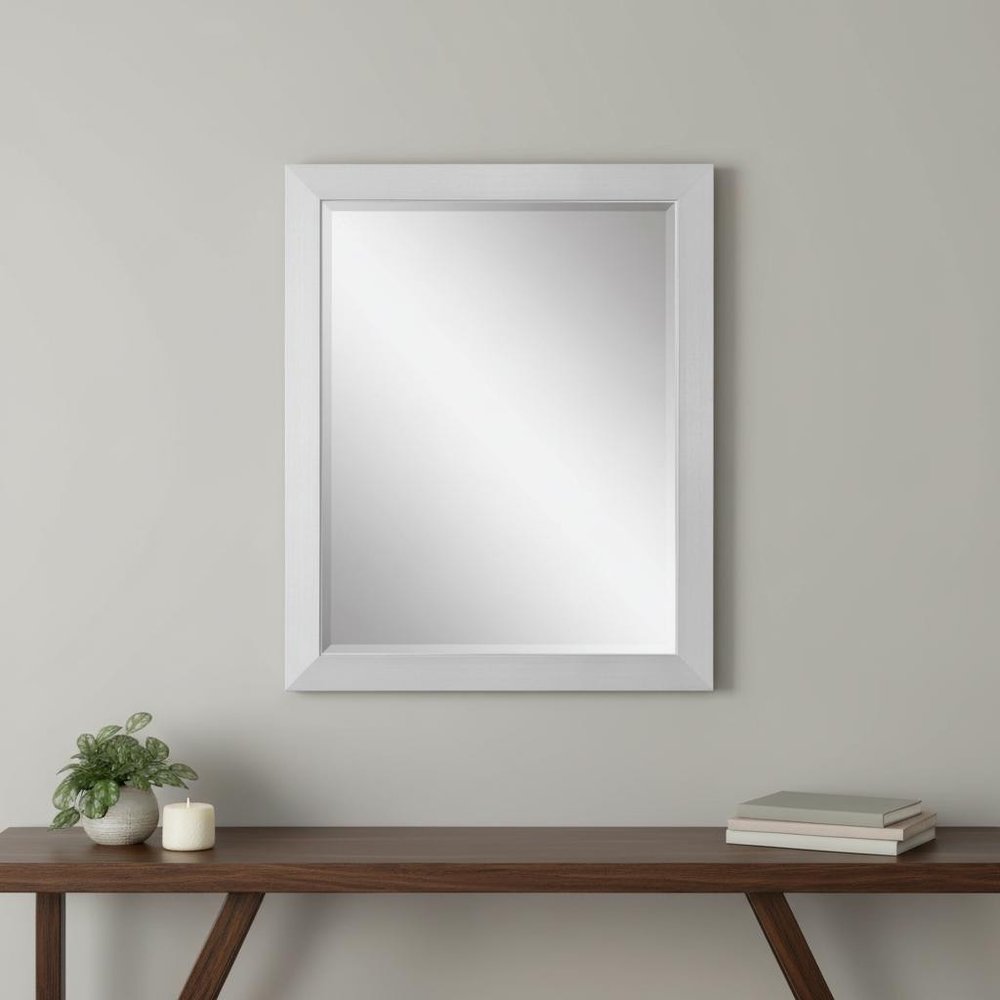 32" Silver Framed Accent Mirror