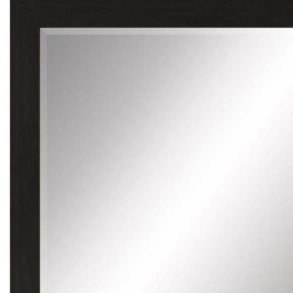 53" Dark Brown Accent Mirror