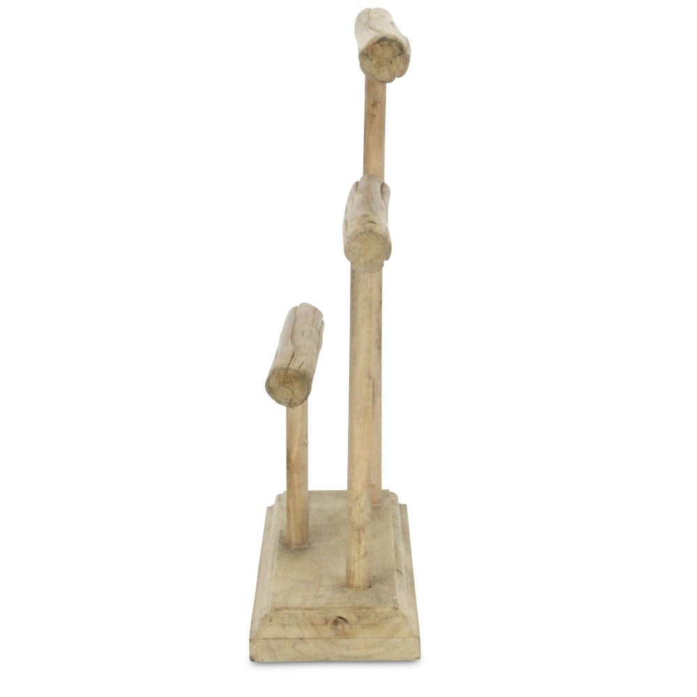 14" Brown Drift Wood Three Tier Decorative Jewelry Holder