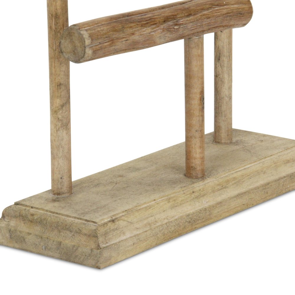 14" Brown Drift Wood Three Tier Decorative Jewelry Holder