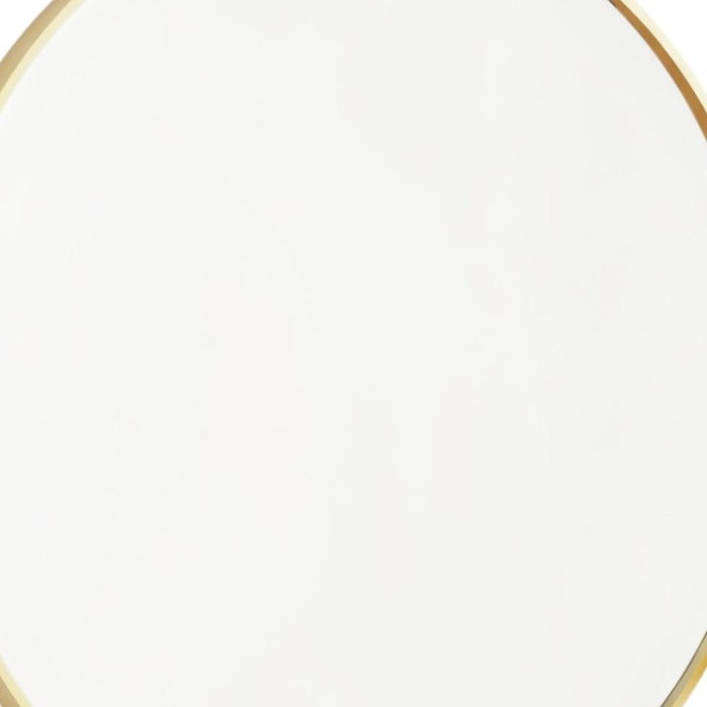 20" Gold Metal Round Framed Bathroom Vanity Mirror