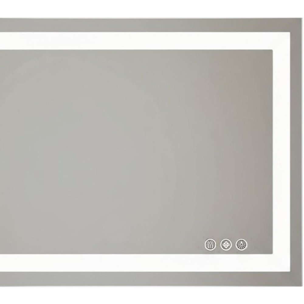 24" Clear Lighted Frameless Bathroom Vanity Mirror