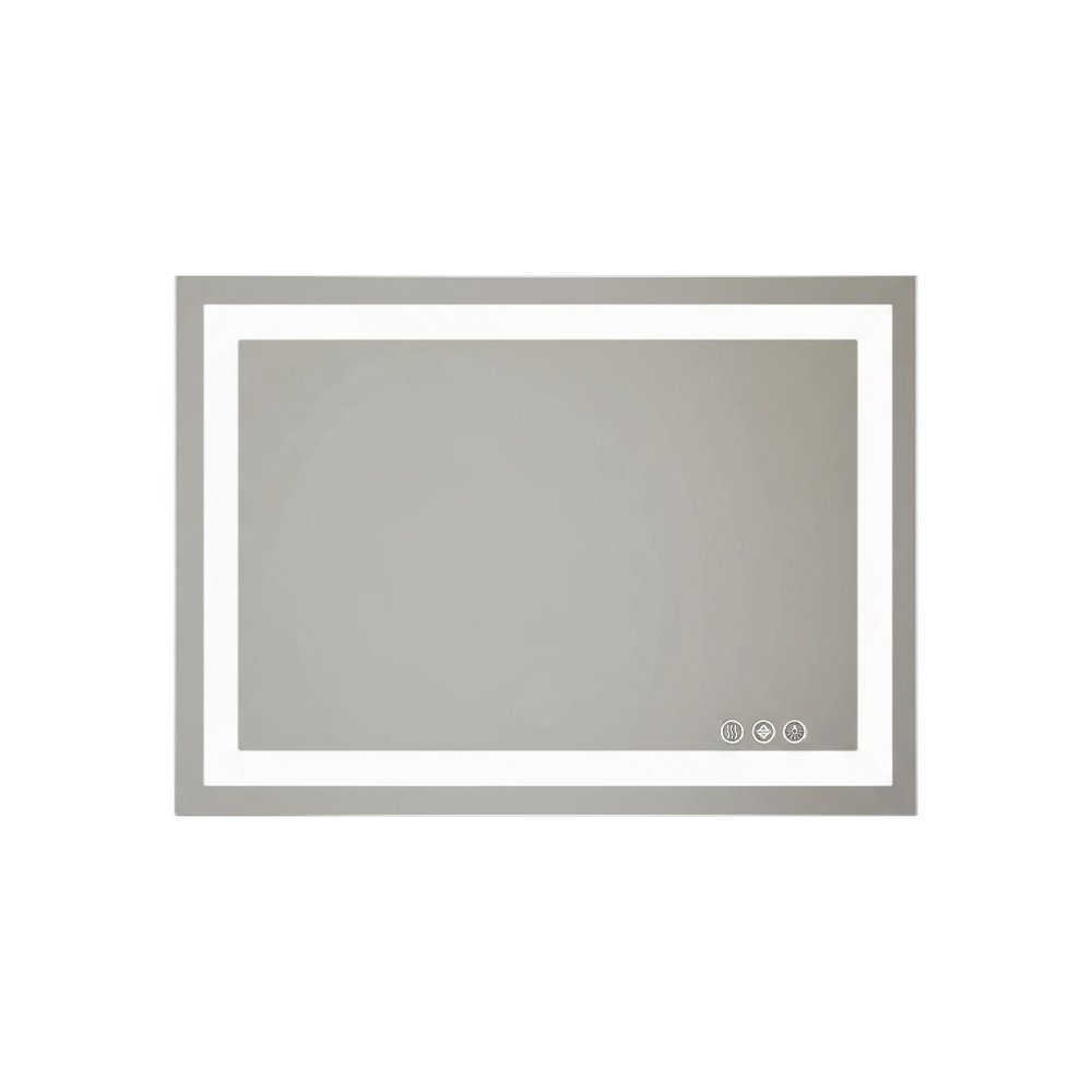 24" Clear Lighted Frameless Bathroom Vanity Mirror