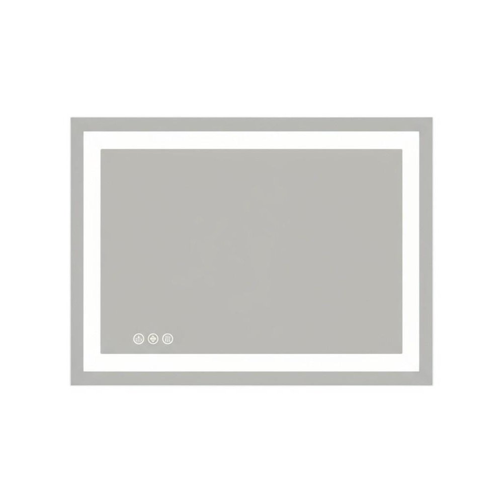 28" Clear Lighted Frameless Bathroom Vanity Mirror
