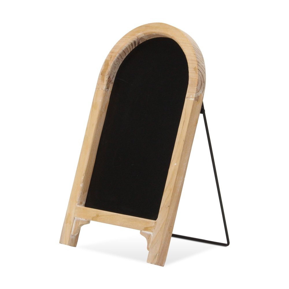16" Natural Wood Tabletop Easel Chalk Board