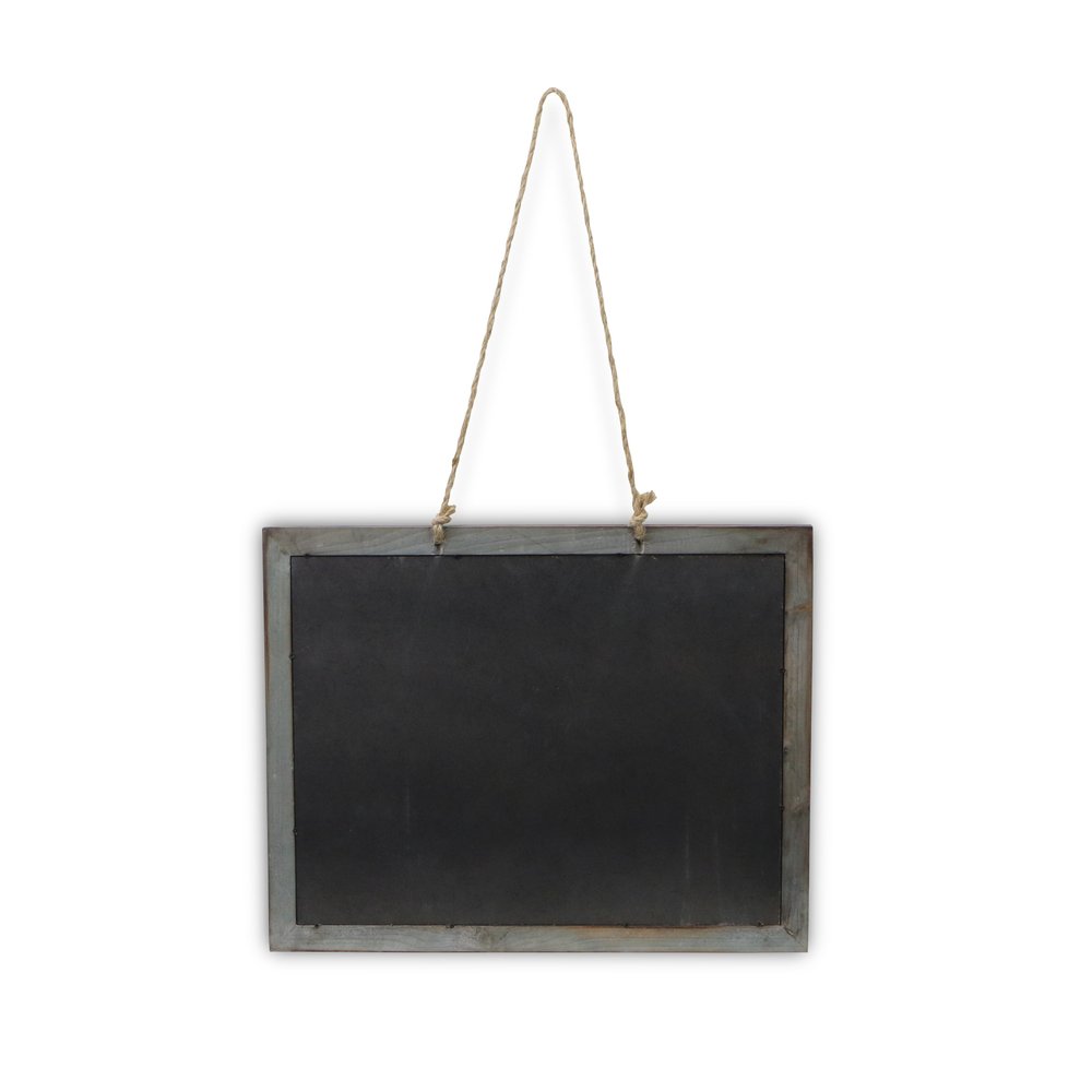 15" X 19" Brown Wood Hanging Chalkboard