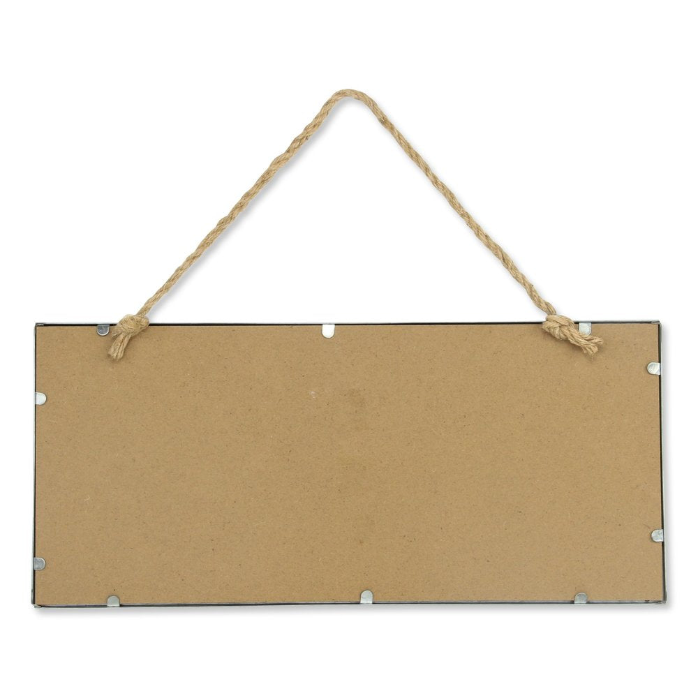 10" X 22" Gray Metal Hanging Chalkboard