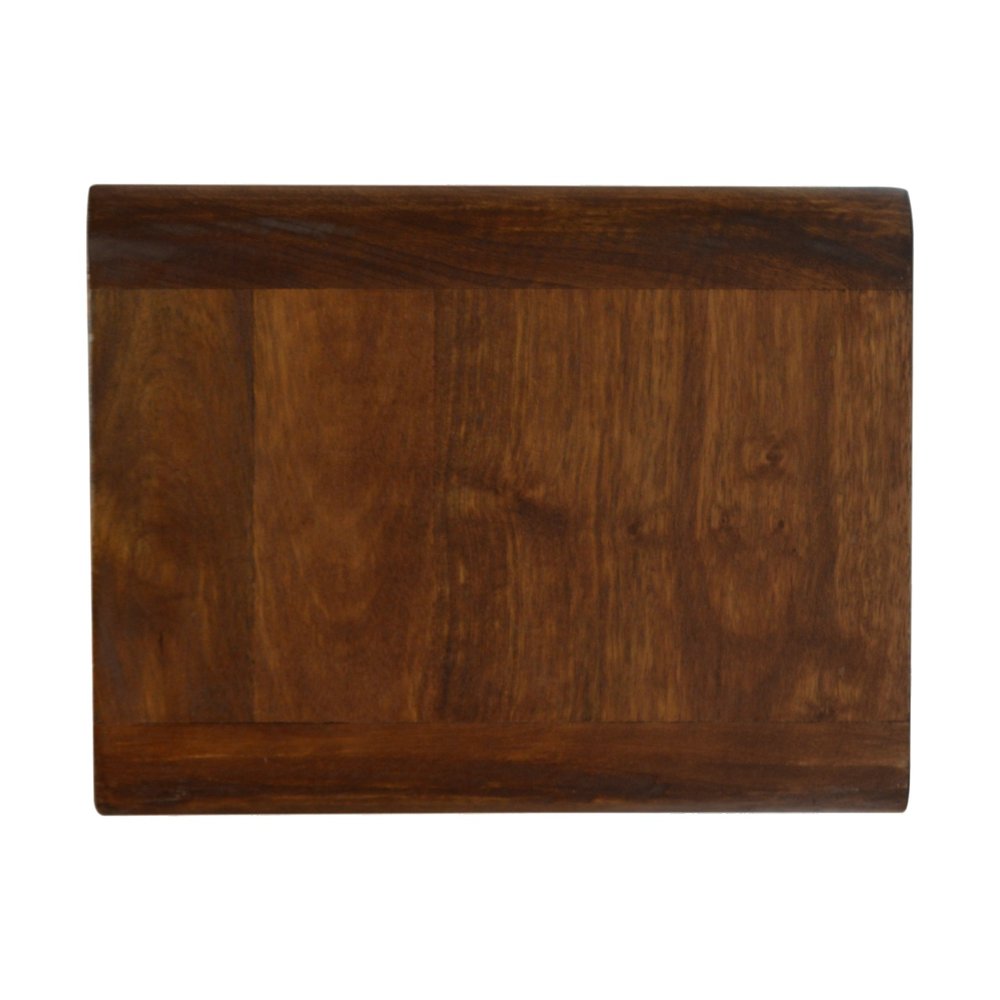 18" Brown Solid Wood Floating Nightstand