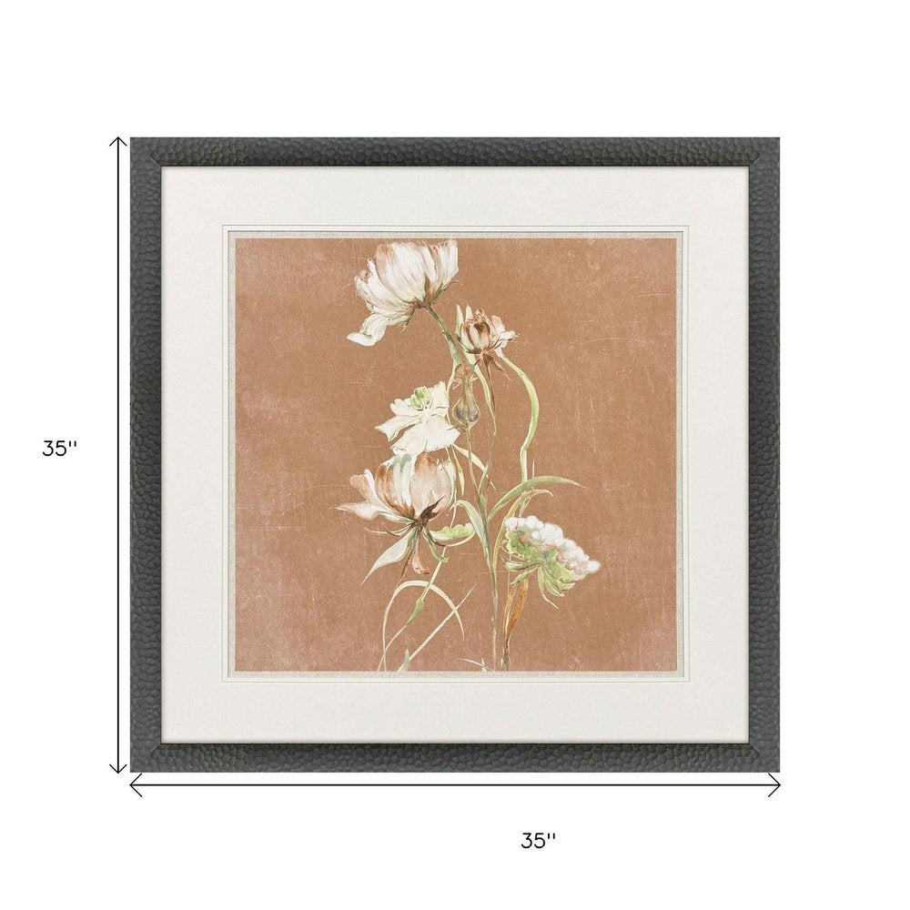 Wildflowers II Black Framed Wall Art