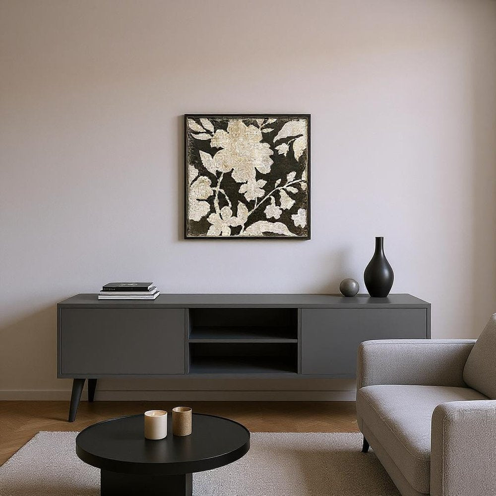 Vintage Textile 2 Black Framed Wall Art