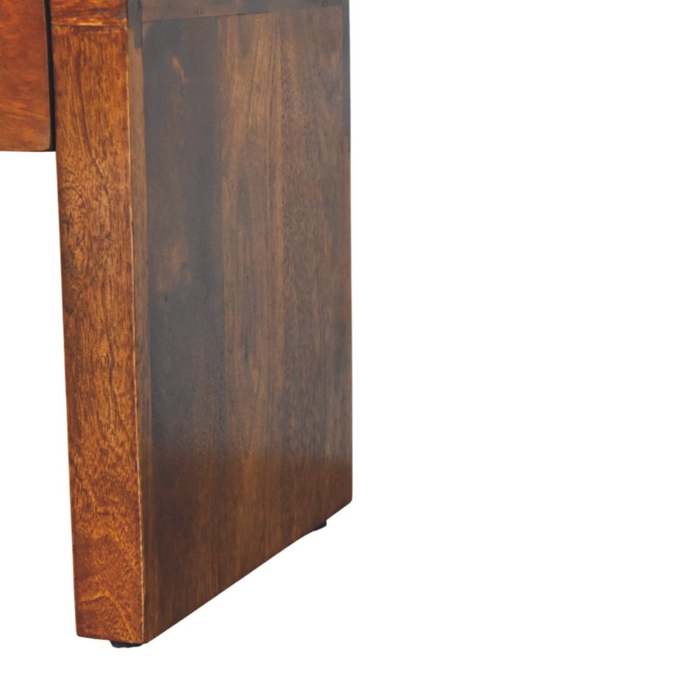 16" Chestnut Solid Wood One Drawer Nightstand