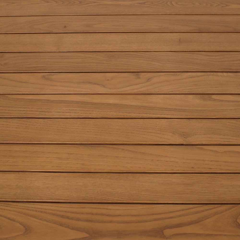 47" Brown Solid Wood Outdoor Dining Table