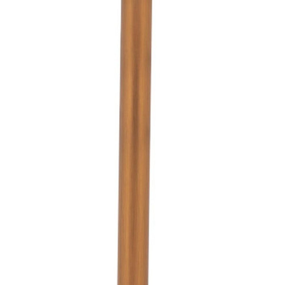 24" White and Gold Wood and Steel Rounded Bar Table