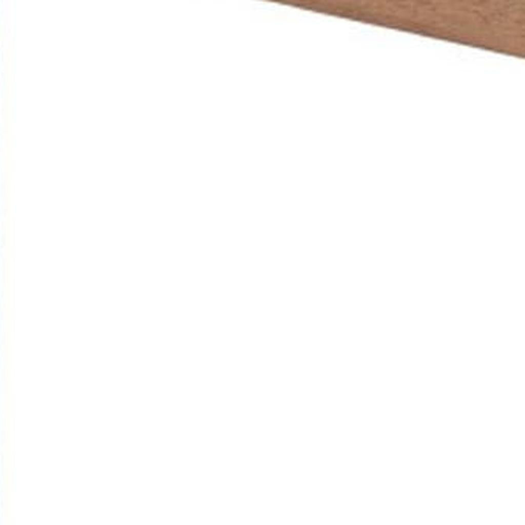 48" White and Natural Faux Marble and Solid Wood Rectangular Bar Table
