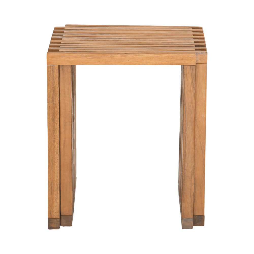 27" Natural Solid Wood Extendable Indoor Outdoor Bench
