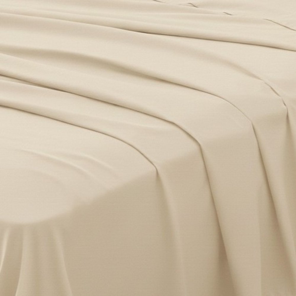 Set of Two Ivory Cotton Queen Pillowcases