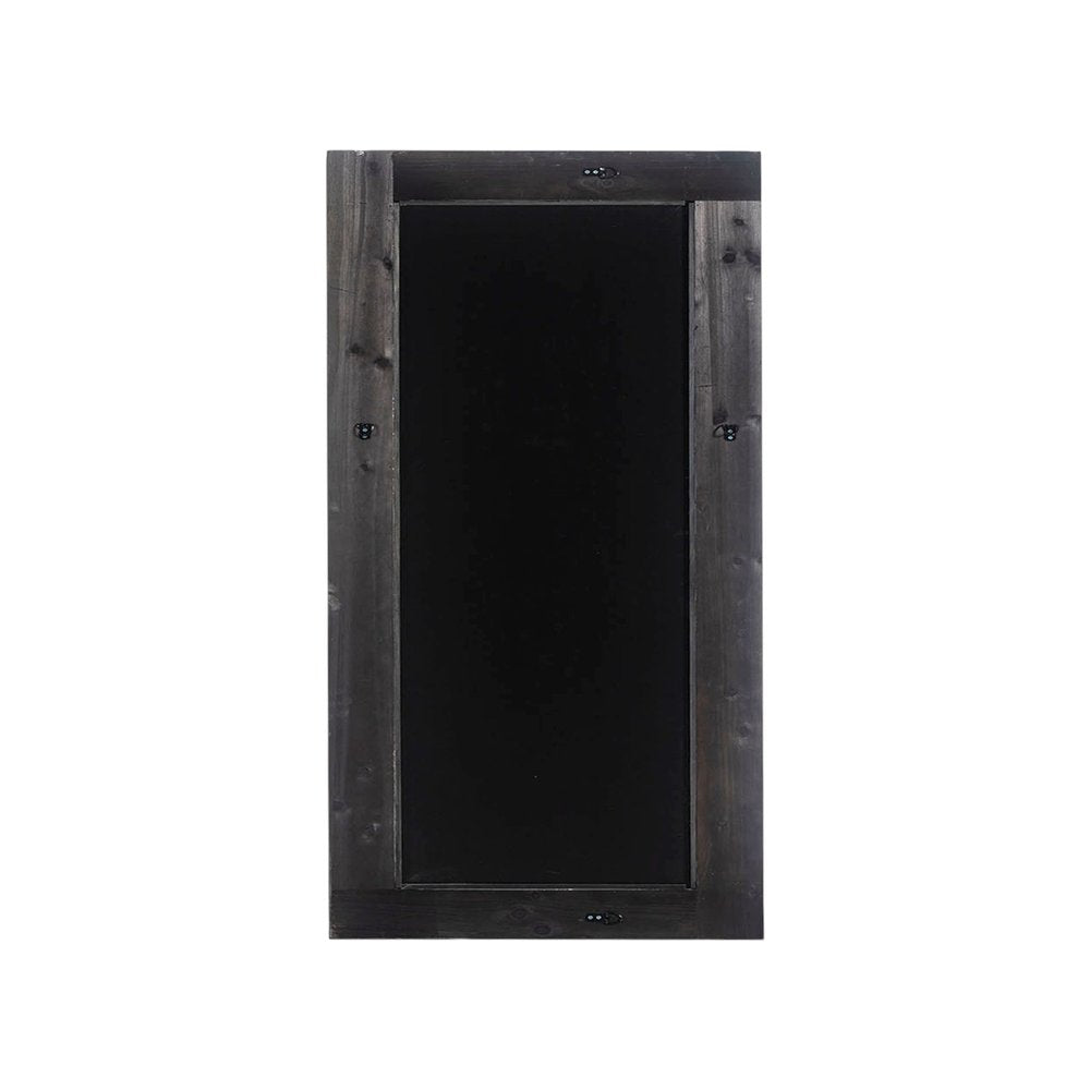 71" Charcoal Solid Wood Framed Full Length Mirror