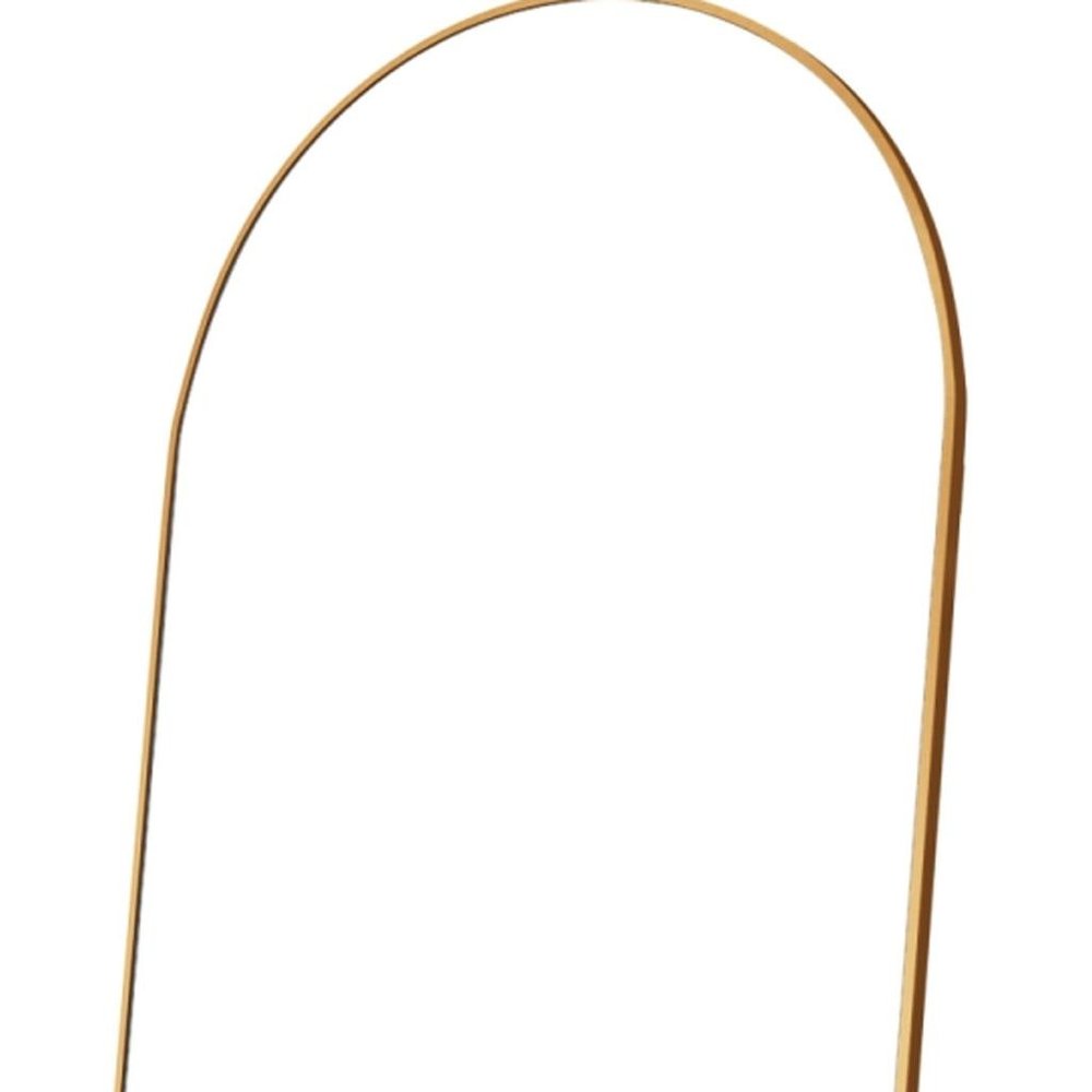 69" Gold Arch Freestanding Framed Full Length Mirror