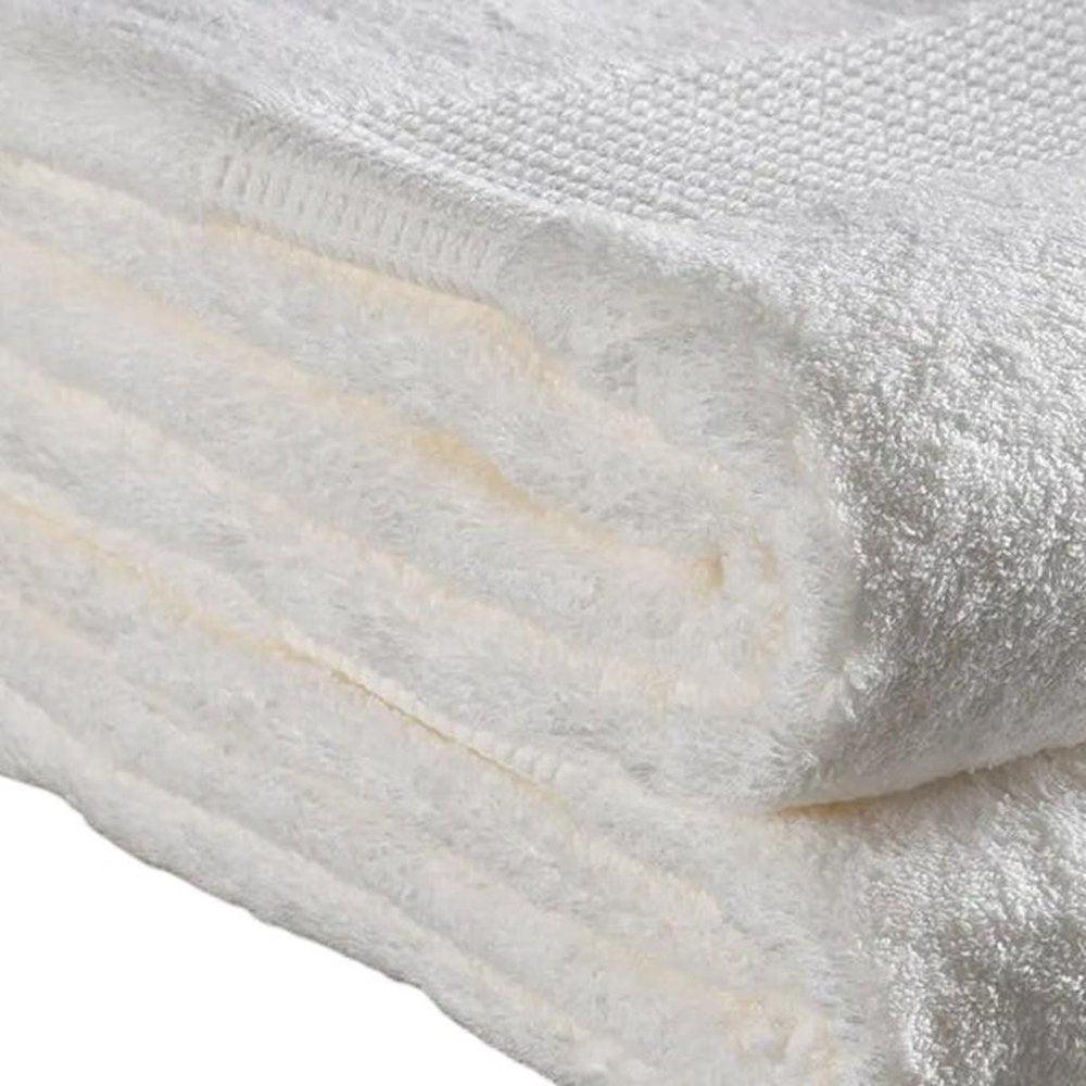 White Cotton 36" X 72" Quick Dry Terry Cloth Bath Sheet