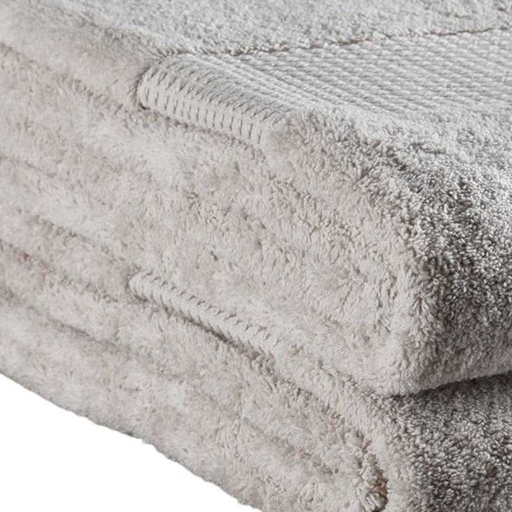 Set of Two White Cotton 30" X 54" Quick Dry Terry Cloth Bath Towels