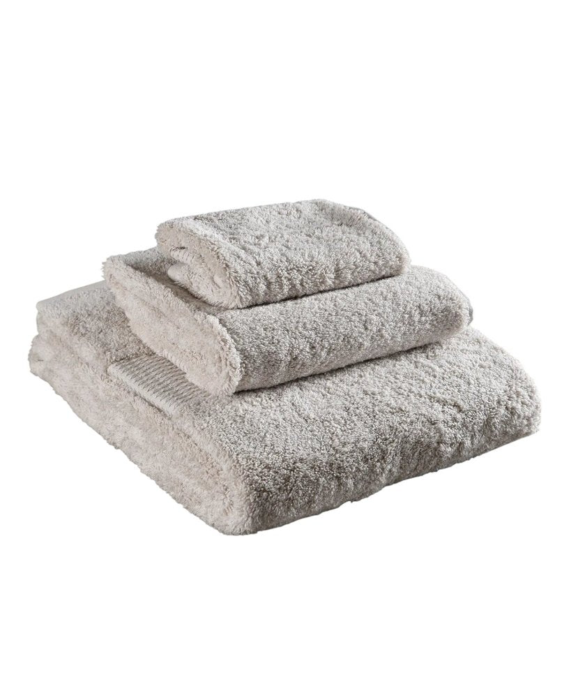 Set of Three White Cotton Quick Dry Terry Cloth Towels