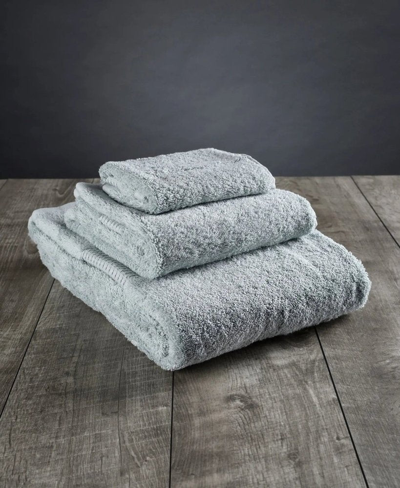 Set of Three White Cotton Quick Dry Terry Cloth Towels