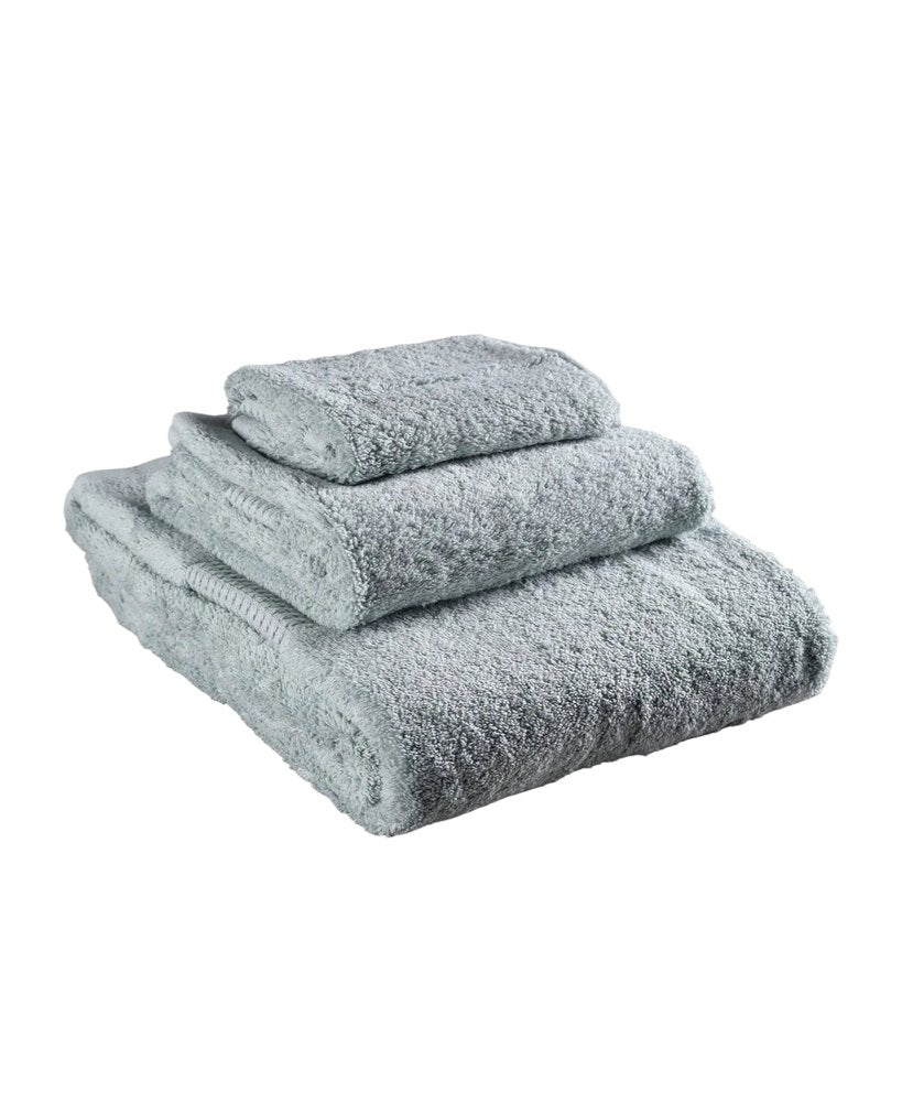 Set of Three White Cotton Quick Dry Terry Cloth Towels
