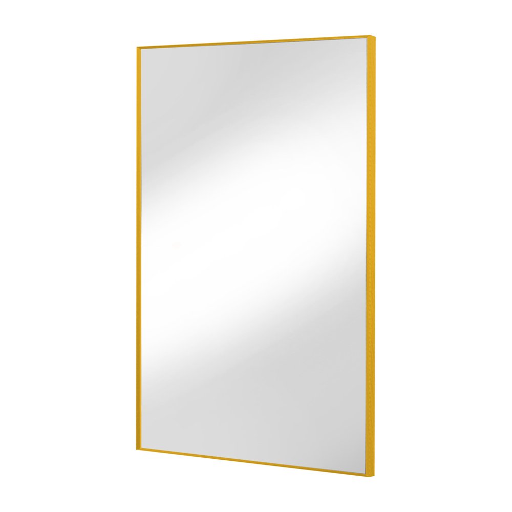 59" Gold Aluminum Leaning Framed Full Length Mirror