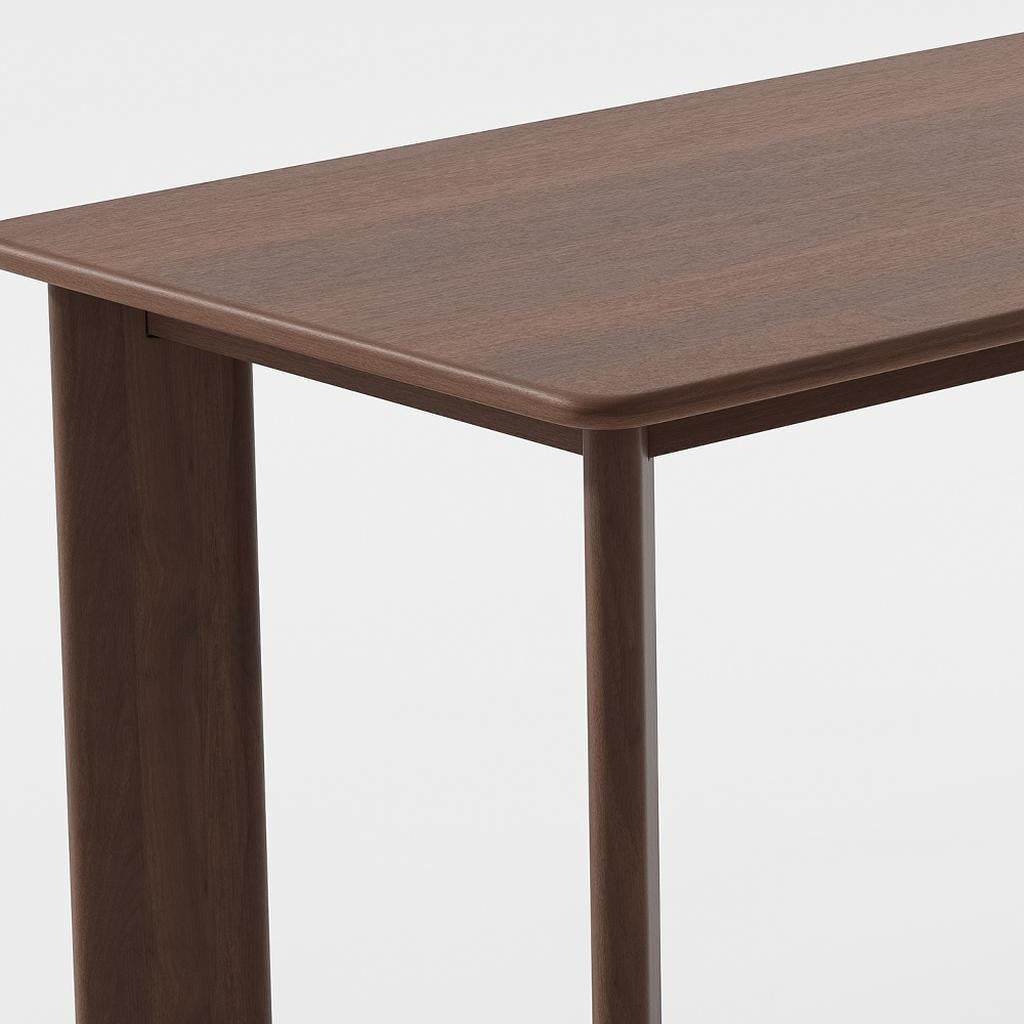 66" Brown Solid Wood Dining Table