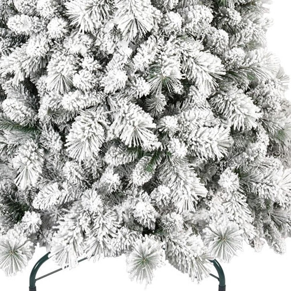 6' Full Flocked Pine Christmas Tree