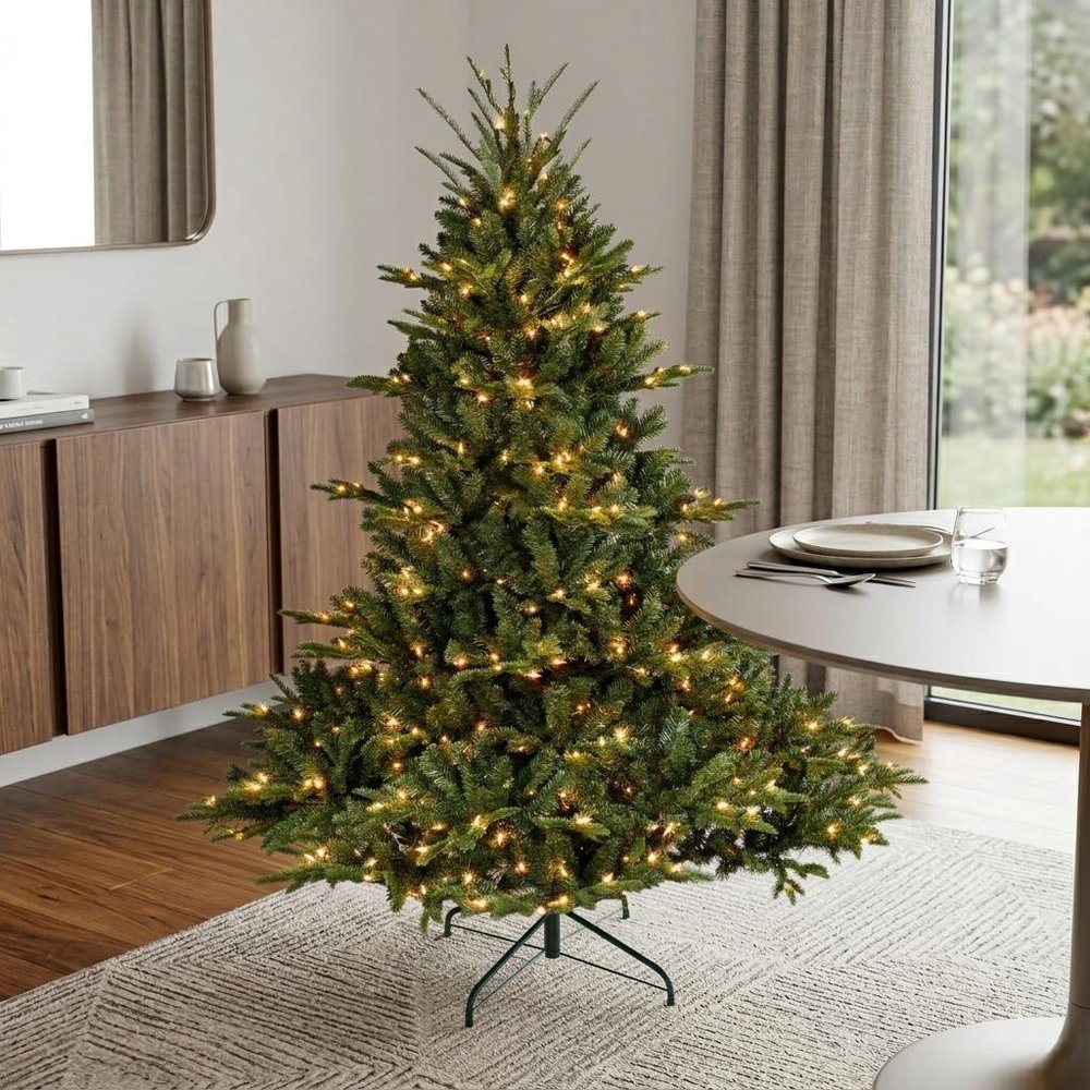 4' Pre Lit Full Pine Christmas Tree