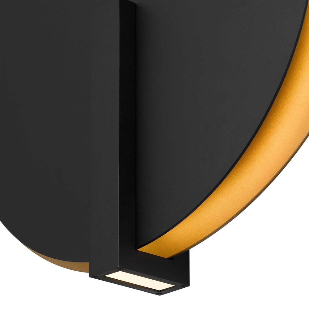 Black LED Dimmable Outdoor Hanging Light
