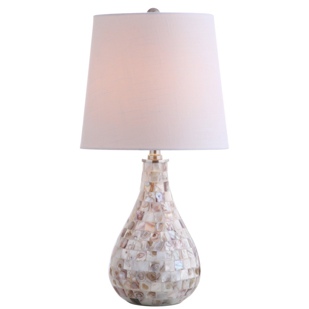 21" Clear Novelty Desk Lamp With Drum Shade