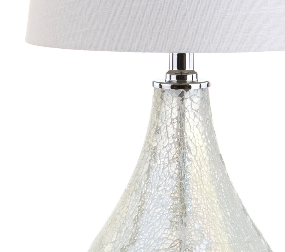 20" Clear Novelty Table Lamp With Drum Shade