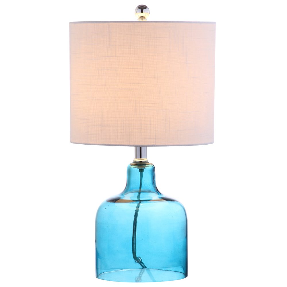 19" Clear Novelty Desk Lamp With Drum Shade