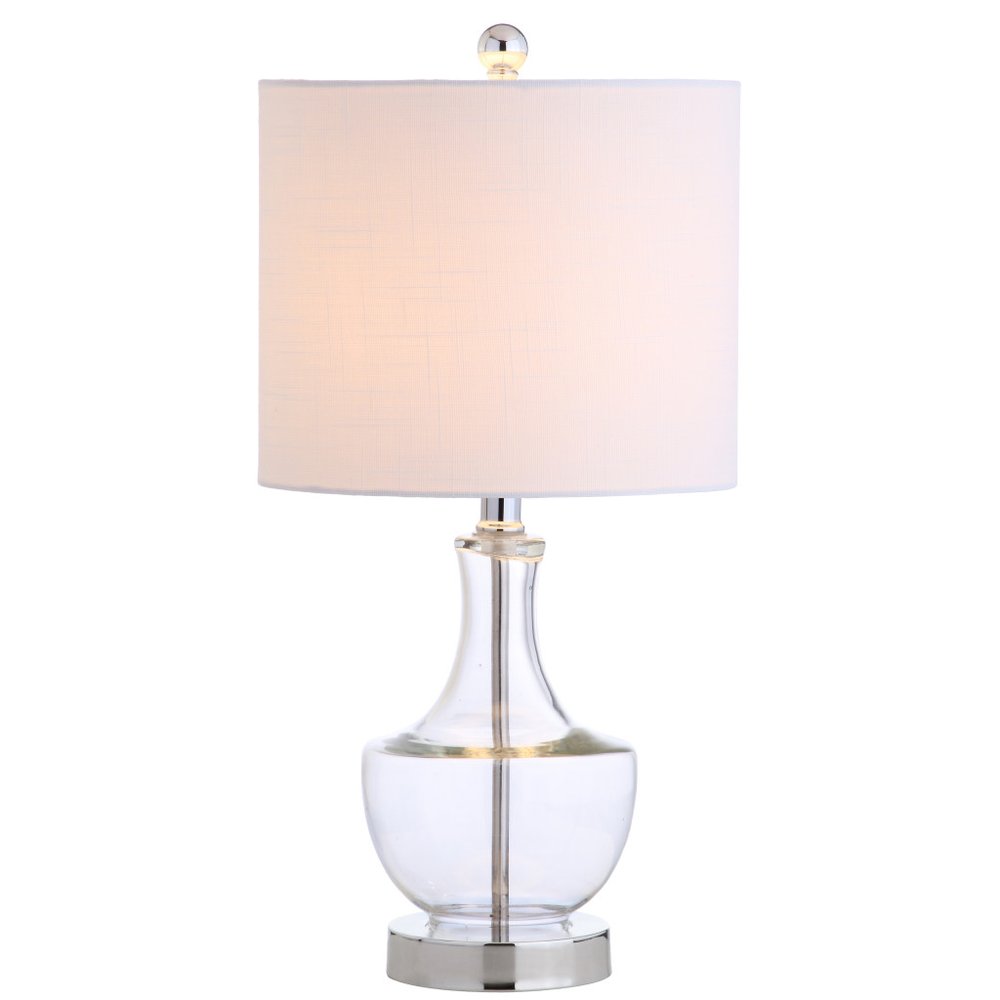 20" Silver Novelty Desk Lamp With Drum Shade