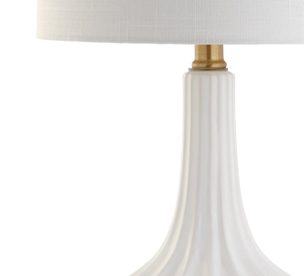 22" Gold Urn Table Lamp With Drum Shade