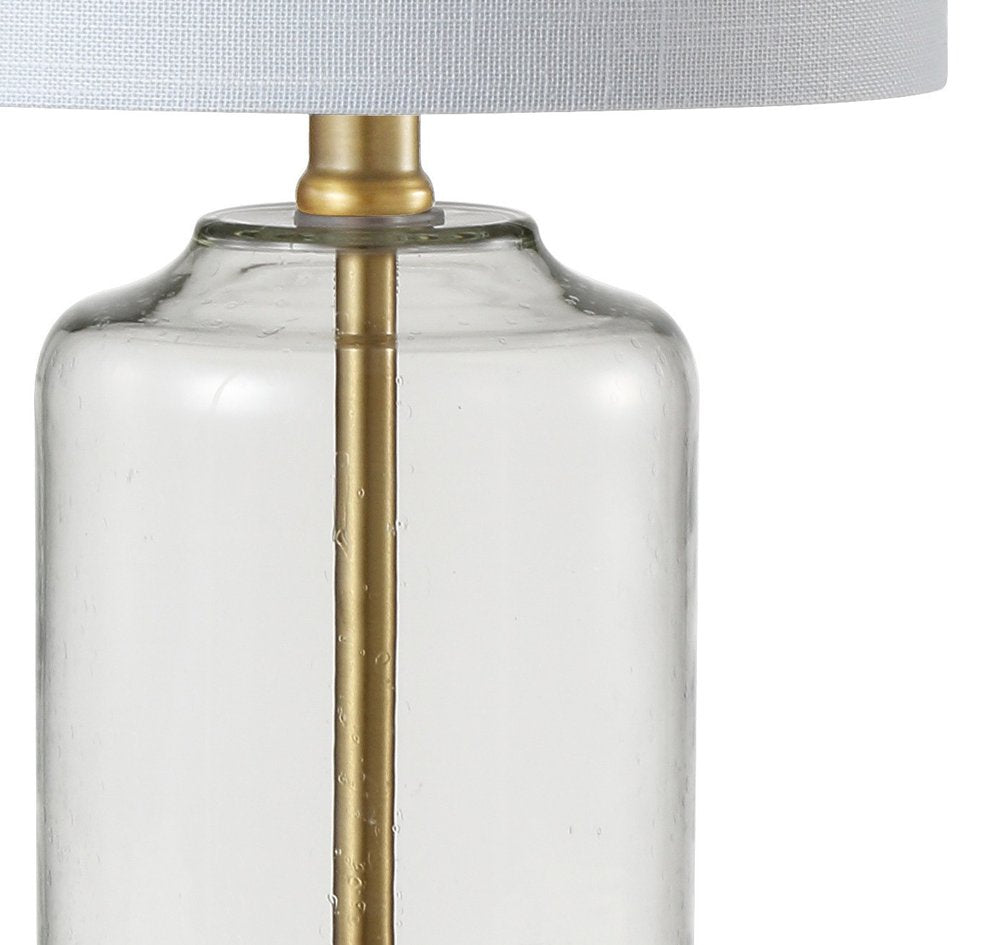 20" Gold Novelty Table Lamp With Globe Shade