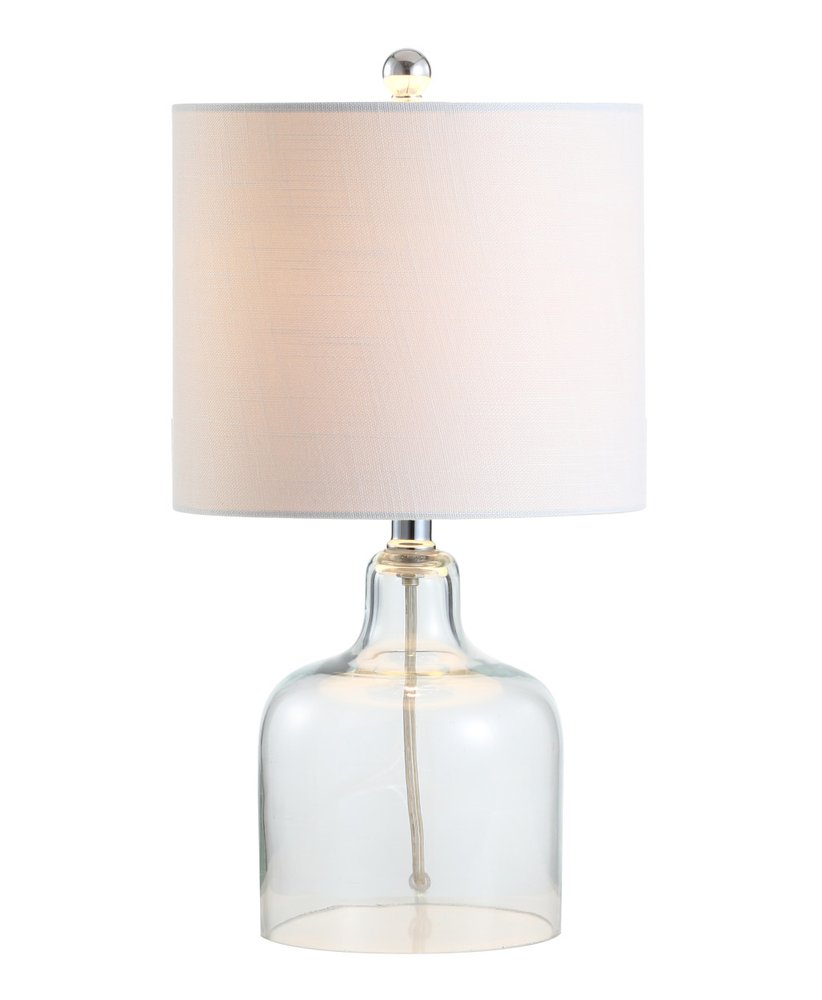 19" Silver Novelty Table Lamp With Drum Shade