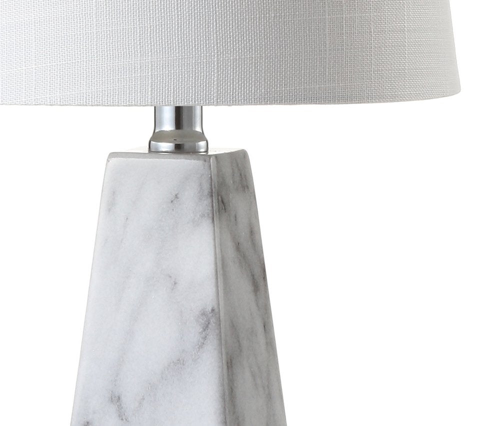21" White Novelty Table Lamp With Empire Shade