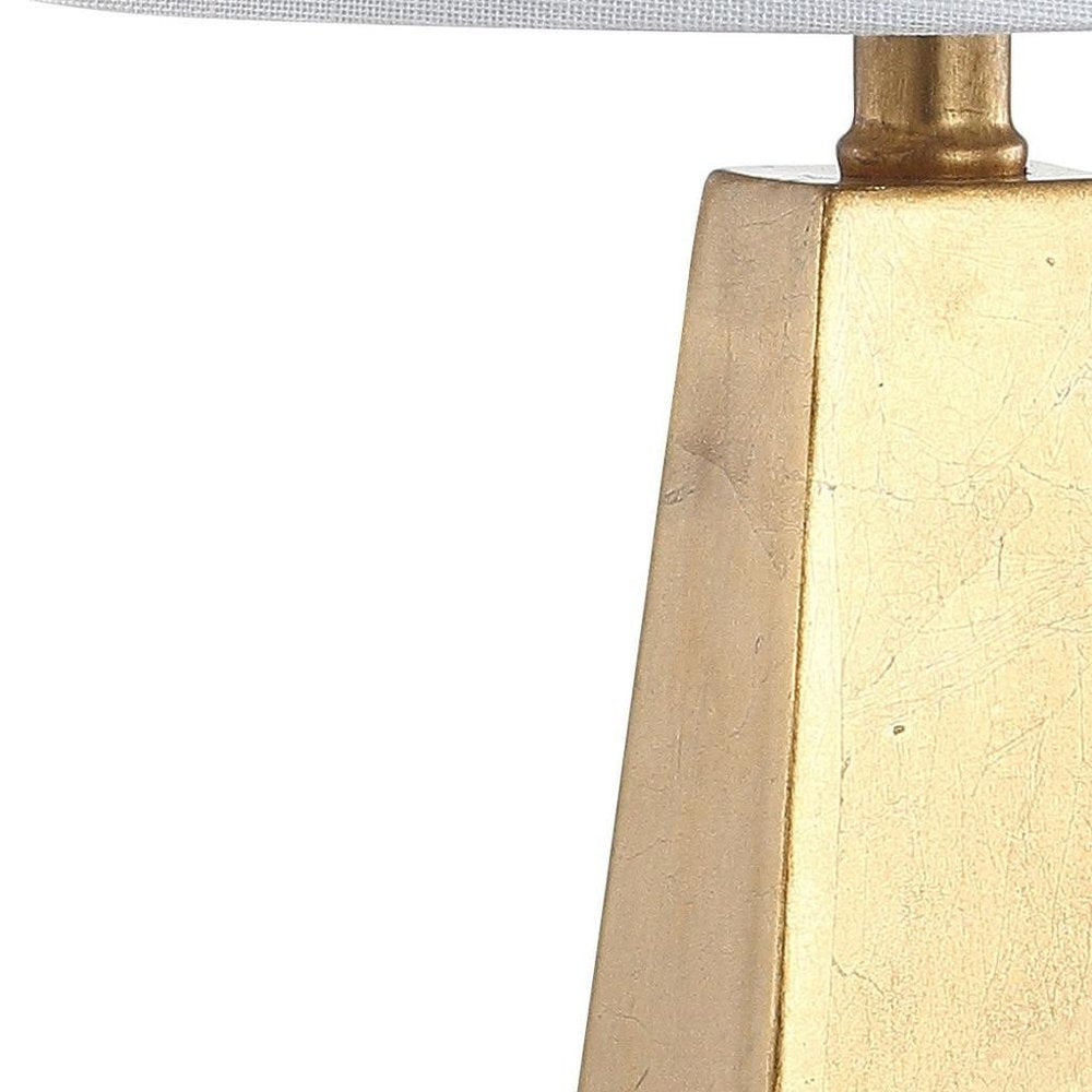 21" Gold Novelty Table Lamp With Globe Shade