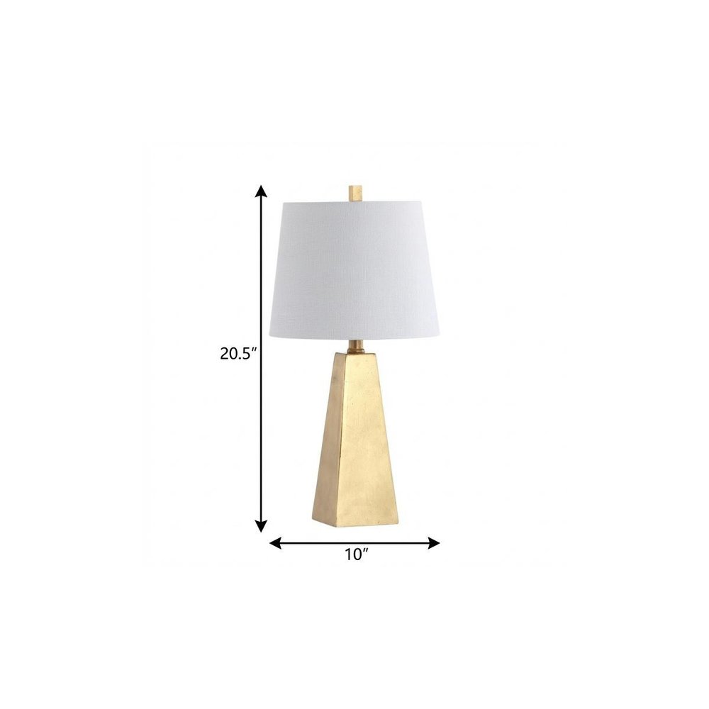 21" Gold Novelty Table Lamp With Globe Shade