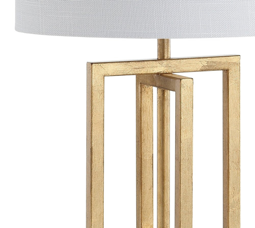 20" White Novelty Table Lamp With Globe Shade